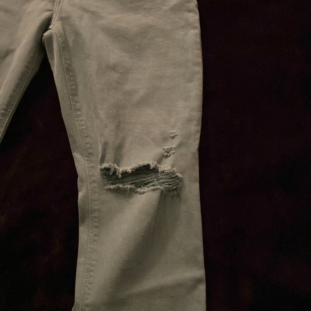 NWOT Old Navy Turquoise Mid Rise Boyfriend Distressed Denim Jeans Size 10‎ - Picture 8 of 13